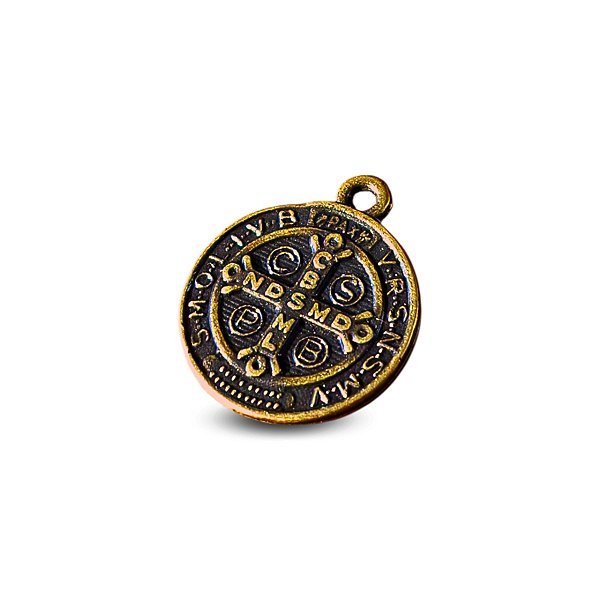 Medalha De São Bento Ouro Velho 1,8cm