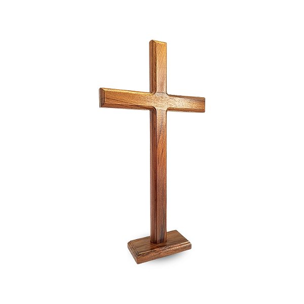 Crucifixo Mesa E Parede Maciça 42cm