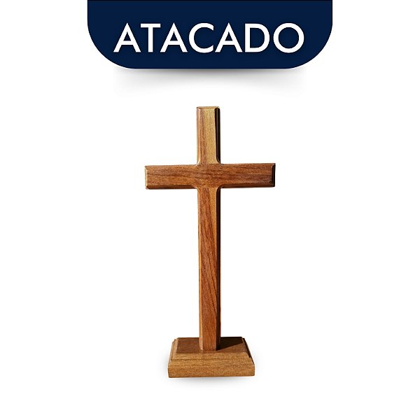 Cruz Sem Cristo Madeira Maciça 21cm Atacado