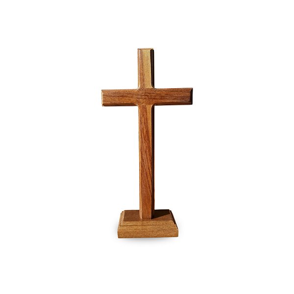 Cruz Sem Cristo Madeira Maciça 21cm