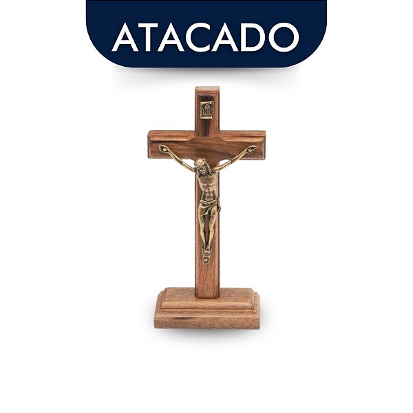 Cruz De Mesa E Parede Madeira Maciça 12cm Atacado
