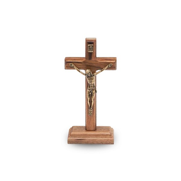 Cruz De Mesa E Parede Madeira Maciça 12cm