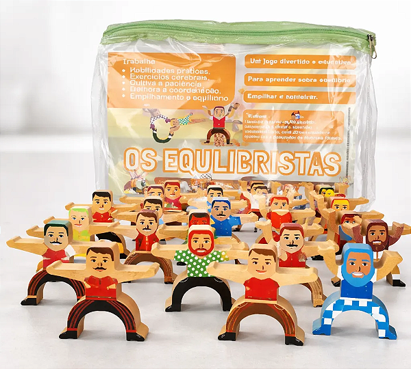 Brinquedo Educativo Jogo De Equilíbrio Bonecos Os Equilibristas