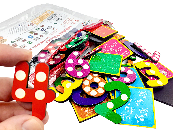 Números Magnéticos Educativos Para Quadro Lousa Infantil Imantada