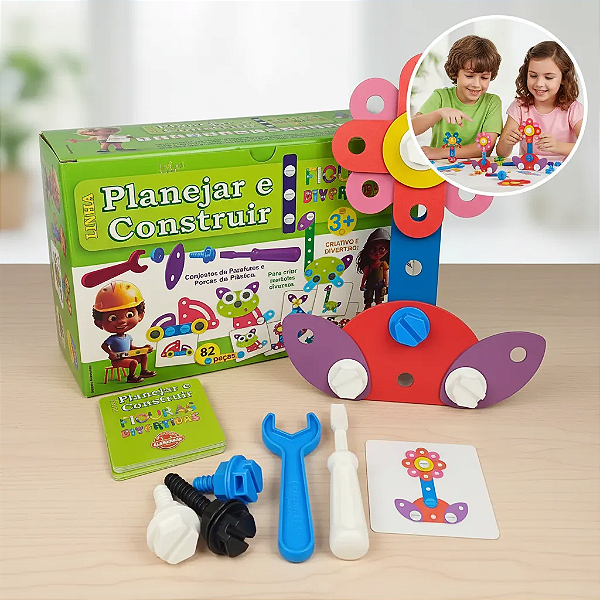 Brinquedo De Montar Educativo Construir Figuras Divertidas