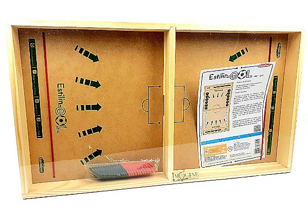 Jogo Educativo Chute Certo Slingpuck Estilingol Futebol Madeira