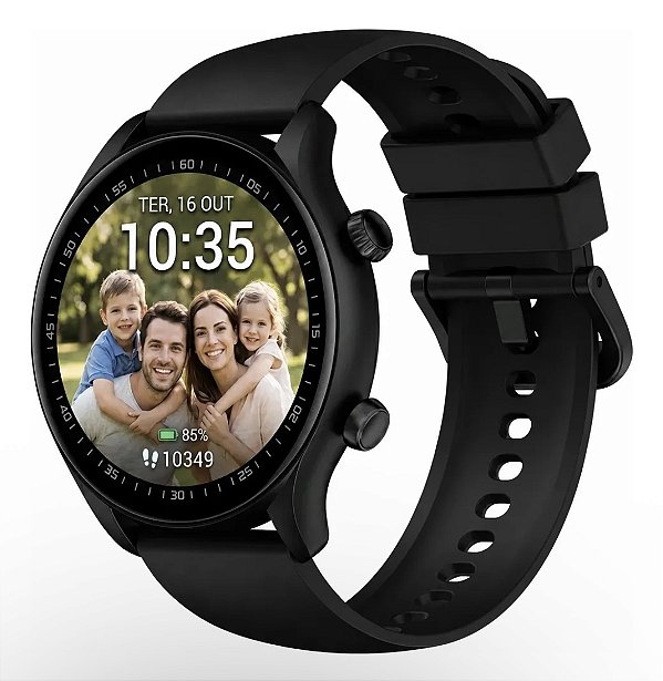 Smart Watch Zeblaze Btalk 3 Plus de 45.5 mm com Chamada Bluetooth e Monitor de Saúde para Android e iOS
