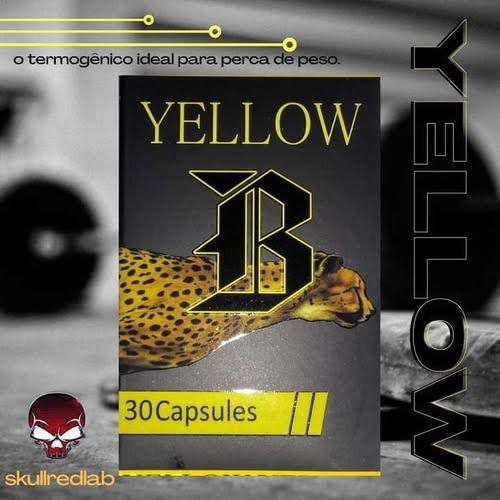 Yellow B Skull Red Usa Termogenico E Inibidor De Apetite
