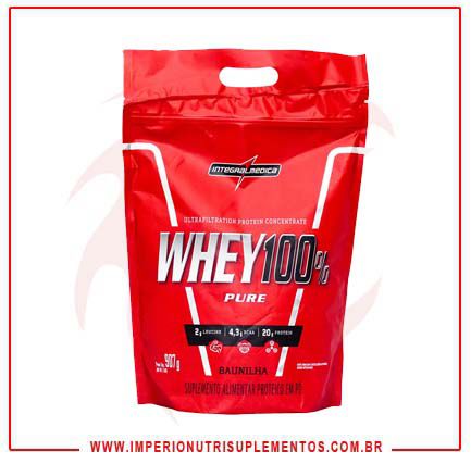 Whey 100% Pure 907g Integralmedica - INTEGRALMÉDICA - BAUINILHA