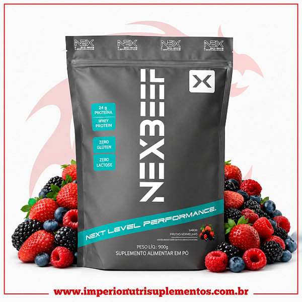 Next Beef Protein - Proteína da Carne Sabor Frutas Vermelhas 900g