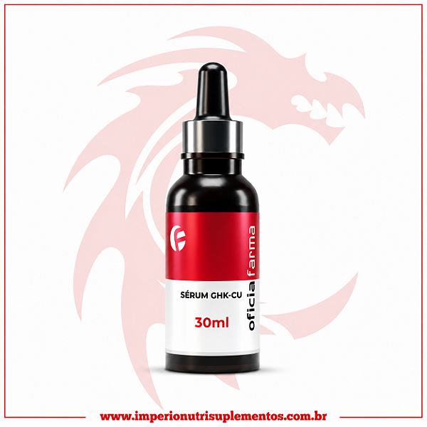 Sérum Facial GHK-Cu 3% Peptídeo de Cobre Oficial Farma 30ml