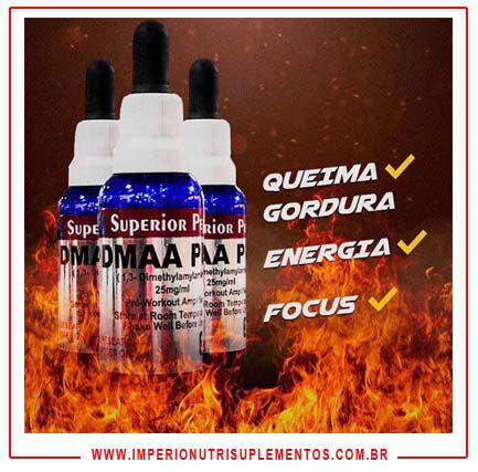 DMAA PURE 30ML (QUEIMA DE GORDURA,ENERGIA E FOCUS)