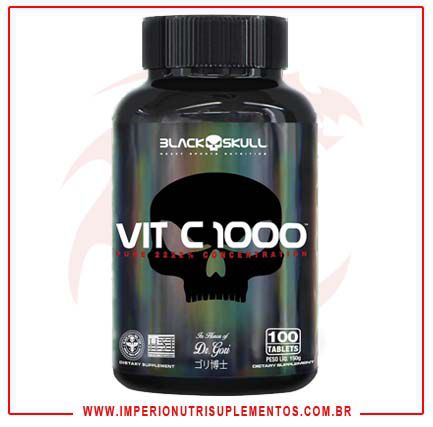 VIT C 1000 (100TABS) - BLACK SKULL