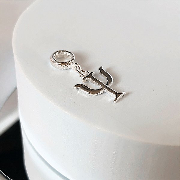 Berloque símbolo psicologia banhado a prata