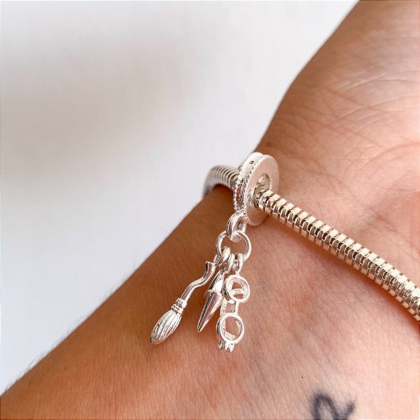 Berloque trio Harry banhado a prata