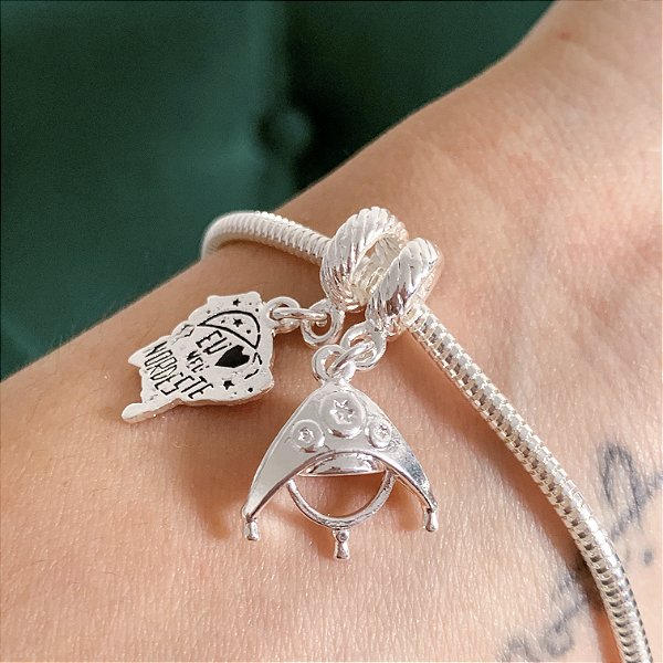 Kit de berloques meu nordeste banhado a prata