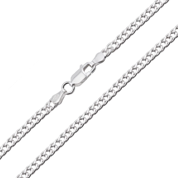 Pulseira corrente 17CM Grumet 2mm prata 925