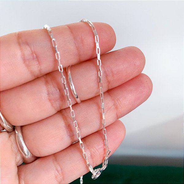 Corrente 60CM cartier 1,2mm prata 925