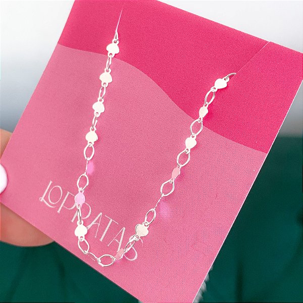 Chocker medalinhas banhado a prata