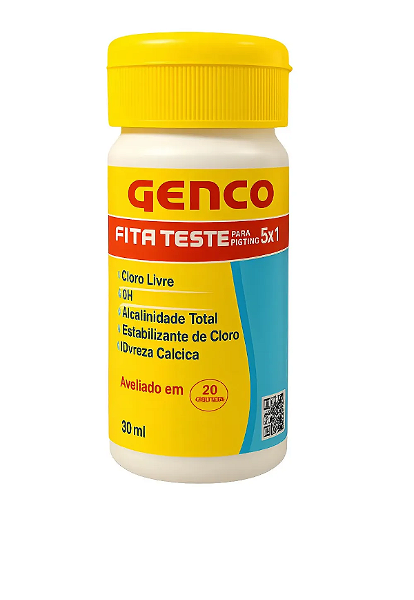Fita Teste 5 em 1 Genco para Piscinas