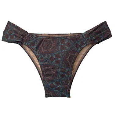 Calça do Biquíni Não Marca Estampa Marrom