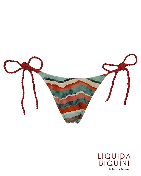 Calcinha Corda Estampa Vermelha