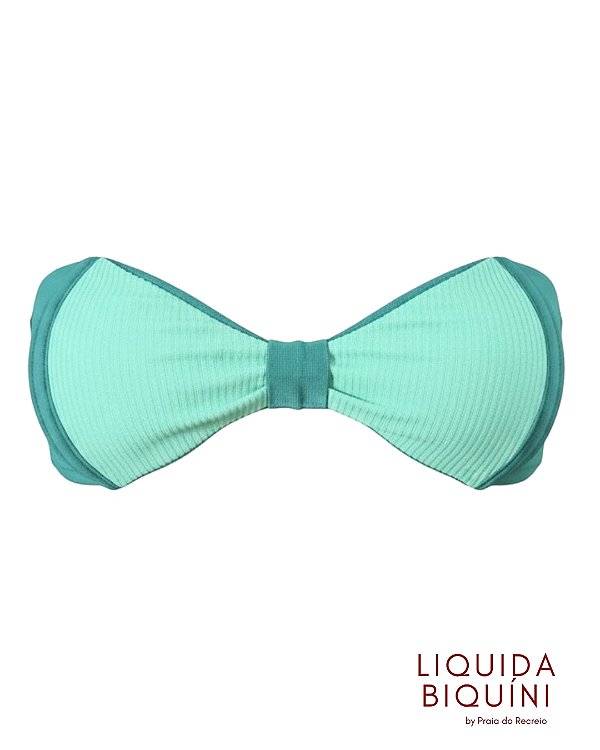 Biquíni Tomara que Caia Barbatana Cor Piscina