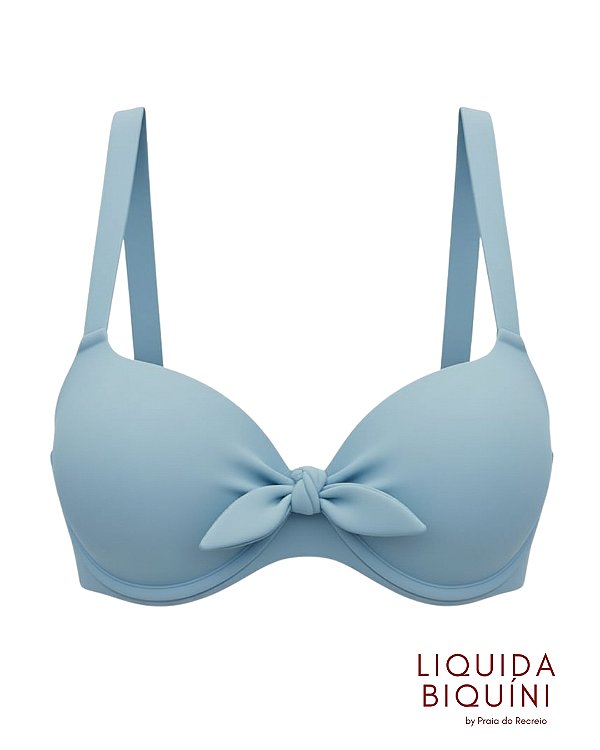 Biquíni Meia Taça Retrô Azul Claro