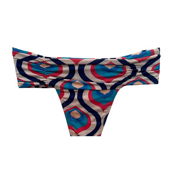 Calcinha Franzida na Pala Estampa