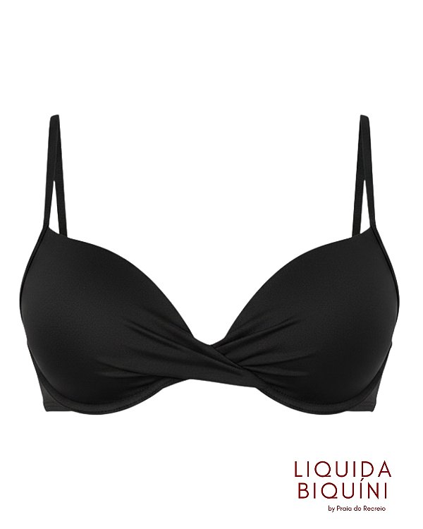 Biquíni Meia Taça Torcido Preto