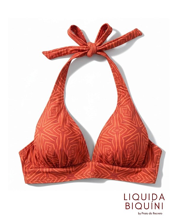 Biquíni Sunquini Frente Única Estampa Tribal