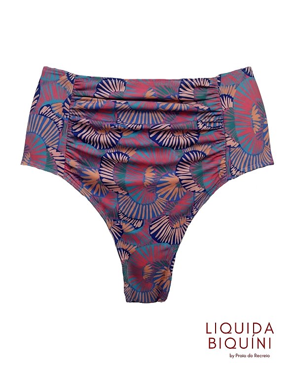 Calcinha Hot Leque Estampado Lilás