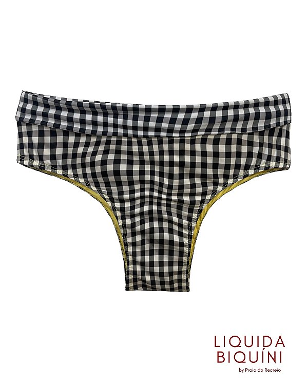 Calcinha que dobra BK6 Estampa Xadrez