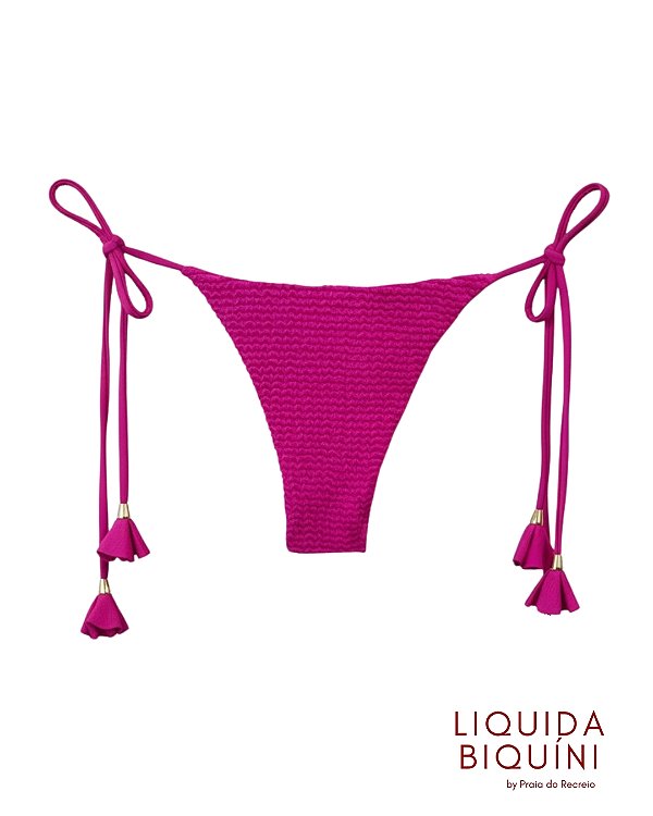 Calcinha Lacinho Pink Textura