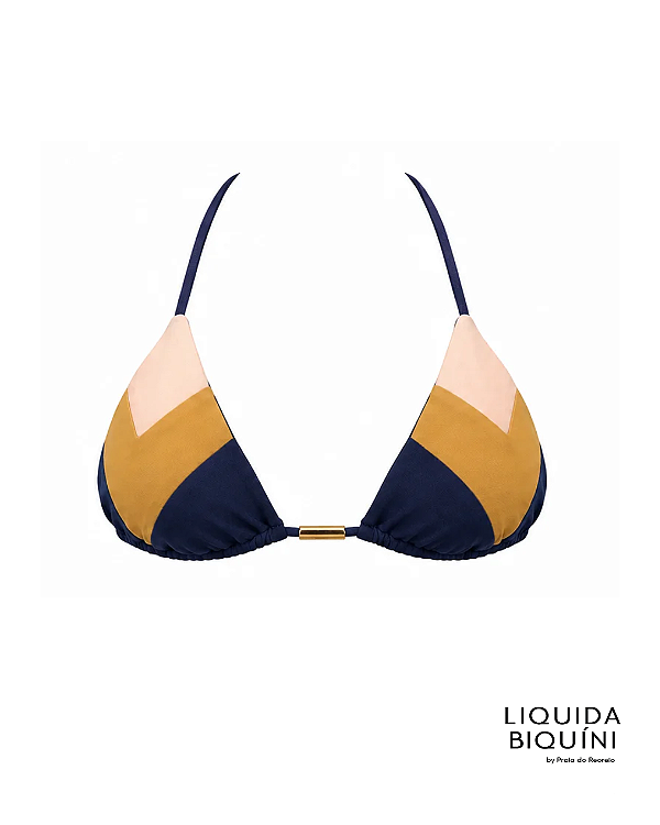 Cortininha Recortes Flecha Cor Marinho Dourado