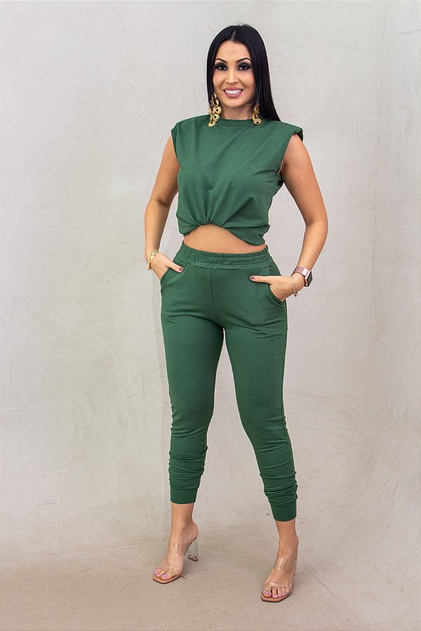 blusa muscle verde