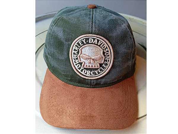 BONE HARLEY DAVIDSON VERDE/ MARROM