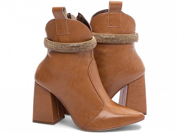 Bota Feminina Cano Médio Caramelo