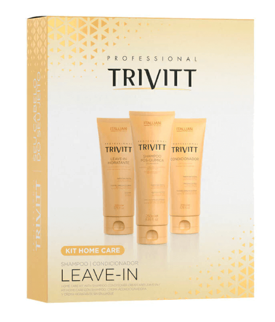 Home Care Trivitt Shampoo e Condicionador e Leave in Hidratante - 3 ítens