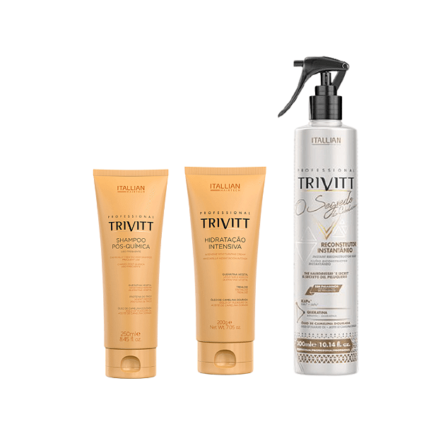 Kit Reconstrução Trivitt O Segredo do Cabeleireiro - 3 ítens