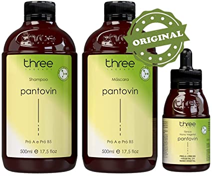 Kit Pantovin Shampoo Mascara Tonico - 3 ítens