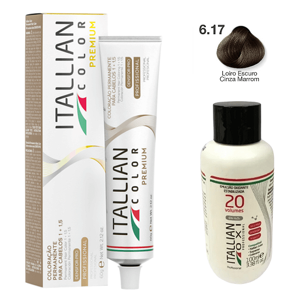 Tinta Itallian Color Profissional 60g - Tons Marrom Frio