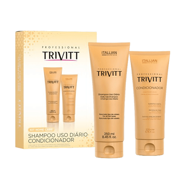 Kit Shampoo e Condicionador Trivitt Uso Diário
