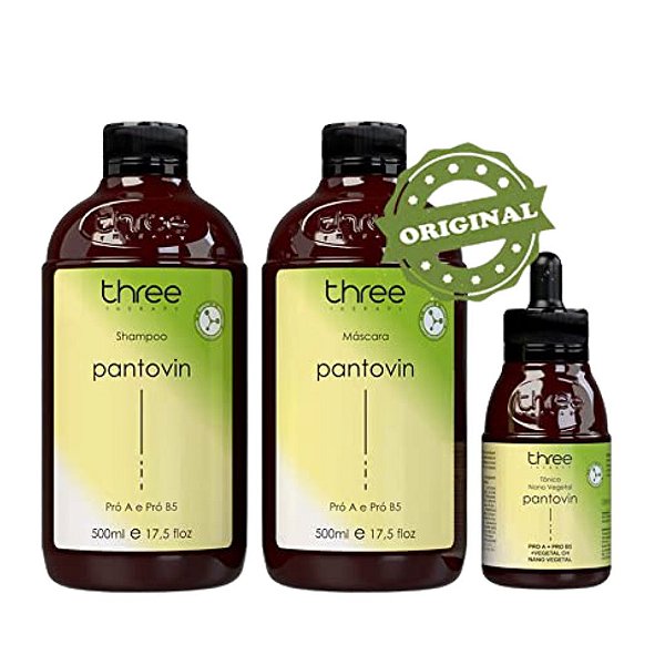 Kit Pantovin Shampoo Máscara e Tônico