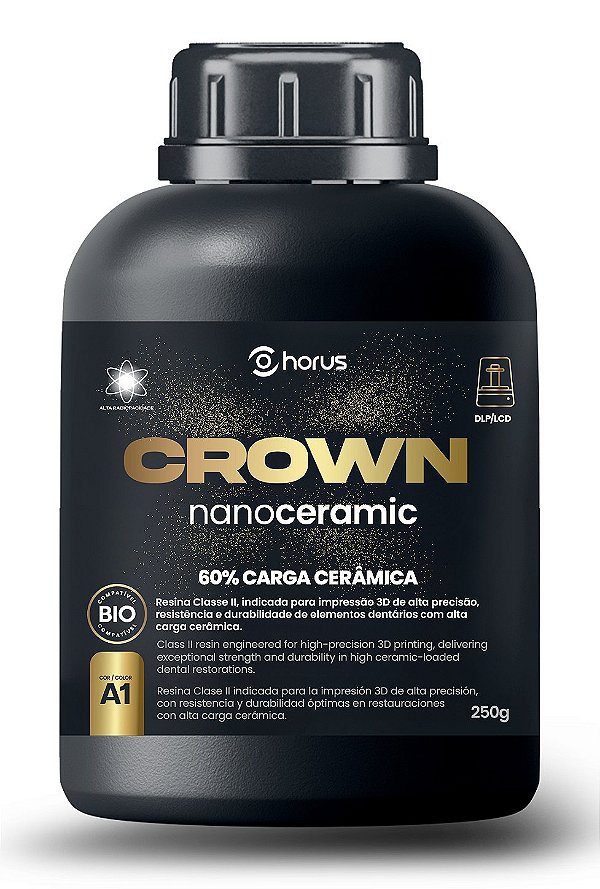 Resina 3D Horus Crown NanoCeramic 250g - LCD e DLP
