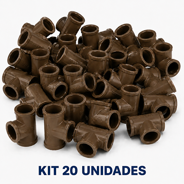 Kit 20 Tês Soldáveis 25mm TIGRE