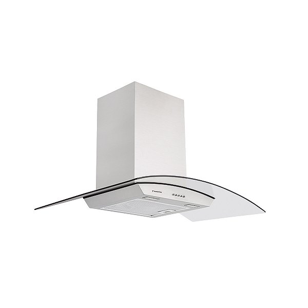 Coifa Parede Vetro em Aço Inox e Vidro Temperado 127V 90cm- TRAMONTINA