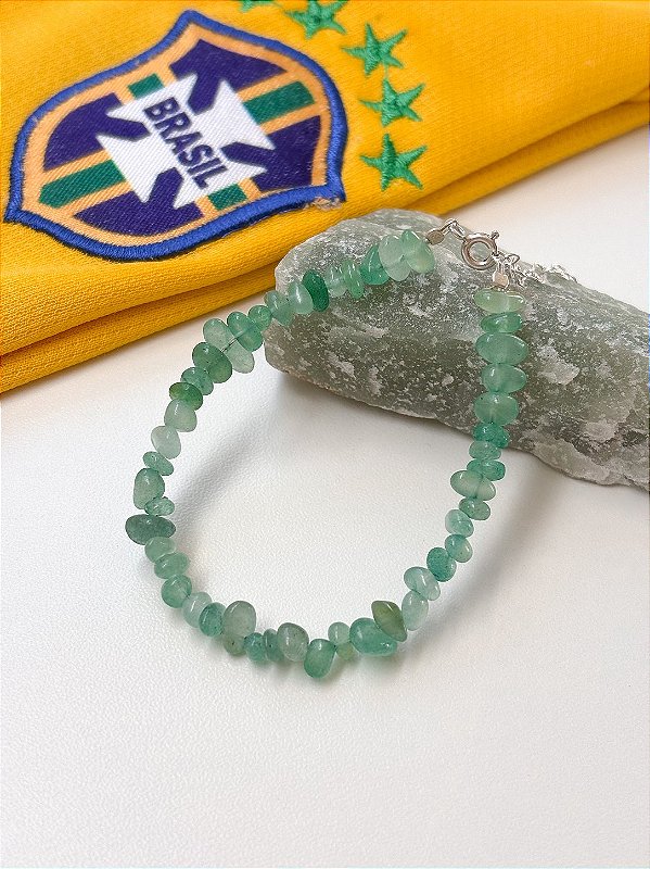 Pulseira Aurora Quartzo Verde Prata 925