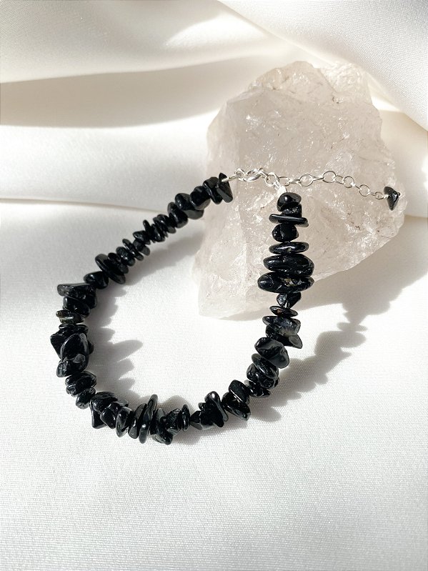 Pulseira Aurora Turmalina Negra Prata 925