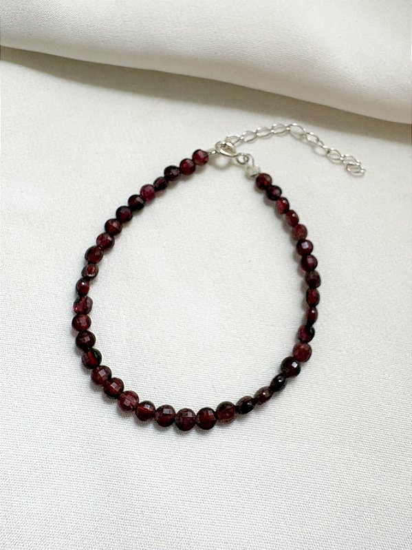 Pulseira Granada Moeda Prata 925